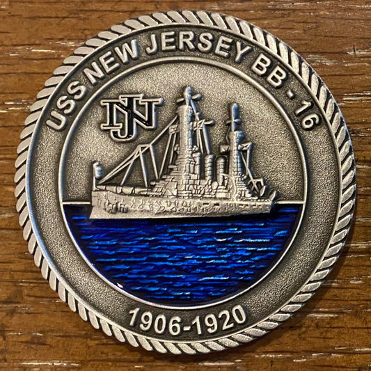 Battleship New Jersey (BB-16) Command Coin